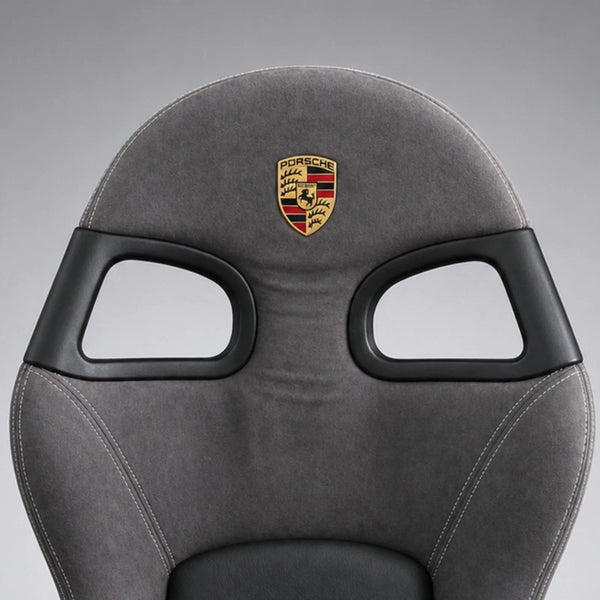 1. Matte black bucket seat bezel rosette upgrade for Porsche 996 GT3.