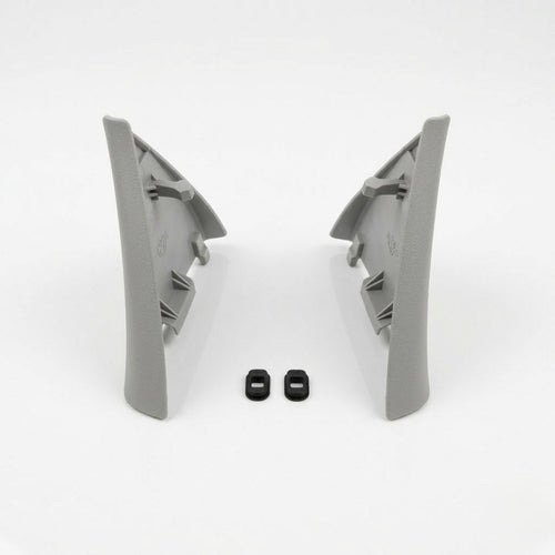 Mercedes R129 door mirror triangle trims pair with custom clips — Rigid Custom Works