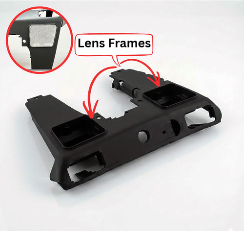 Mercedes R129 dome light mounting bracket angled view — Rigid Custom Works