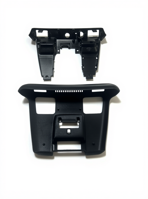 Mercedes R129 dome light assembly installed in overhead console — Rigid Custom Works