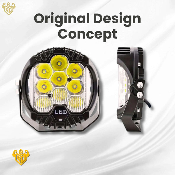 5-inch LED light designed for FJ Cruiser Wing Delete Brackets, built tough and waterproof to deliver bright, dependable lighting for better visibility in fog, rain, and off-road environments.