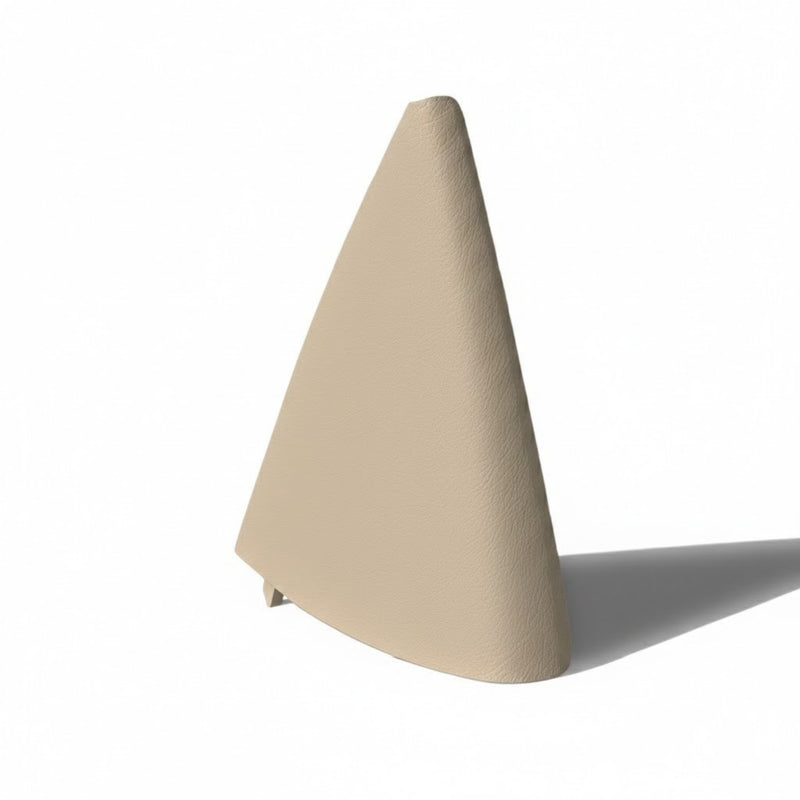 Beige Mercedes R129 Mirror Gusset Trim Heat Proof ASA Leather Grain