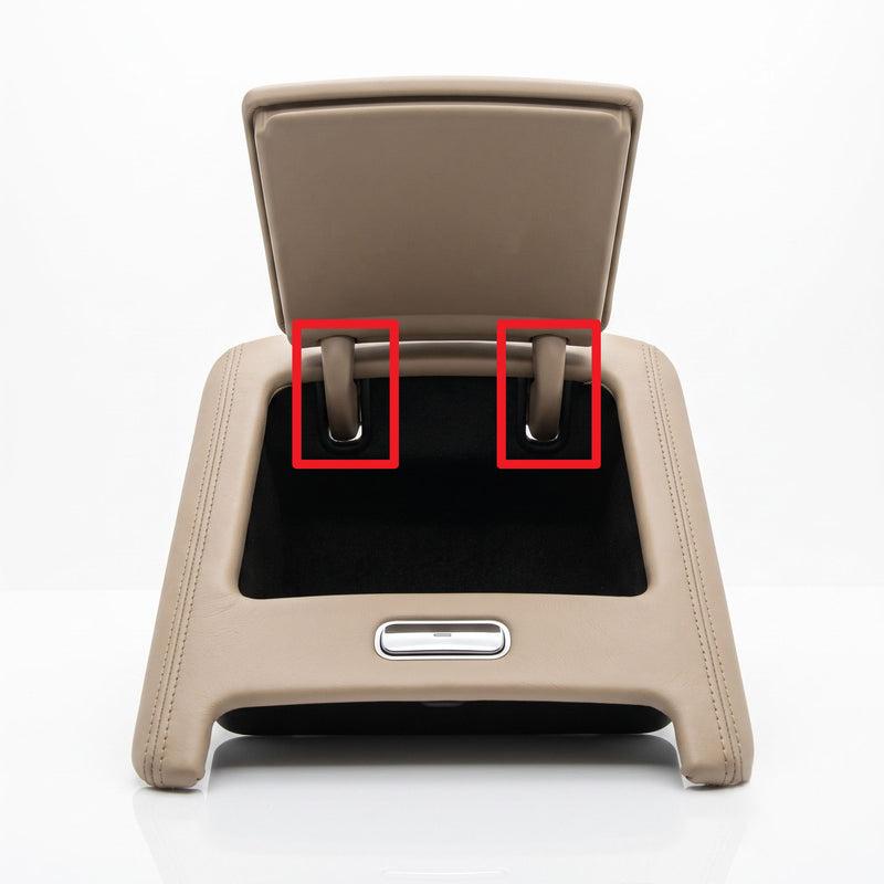 Maybach 62 62S Rear Floor Console Armrest Lid Hinges | Set of 2 24068018789C05