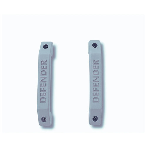 Land Rover Defender interior door handle installed in door card — Rigid Custom Works