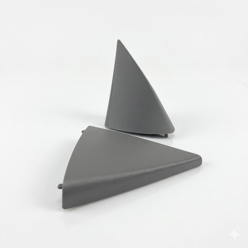 R129 Interior Trim Mirror Triangle Pair Grey A1297250811