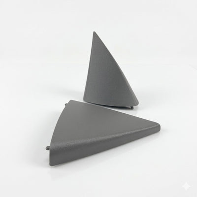 R129 Interior Trim Mirror Triangle Pair Grey A1297250811