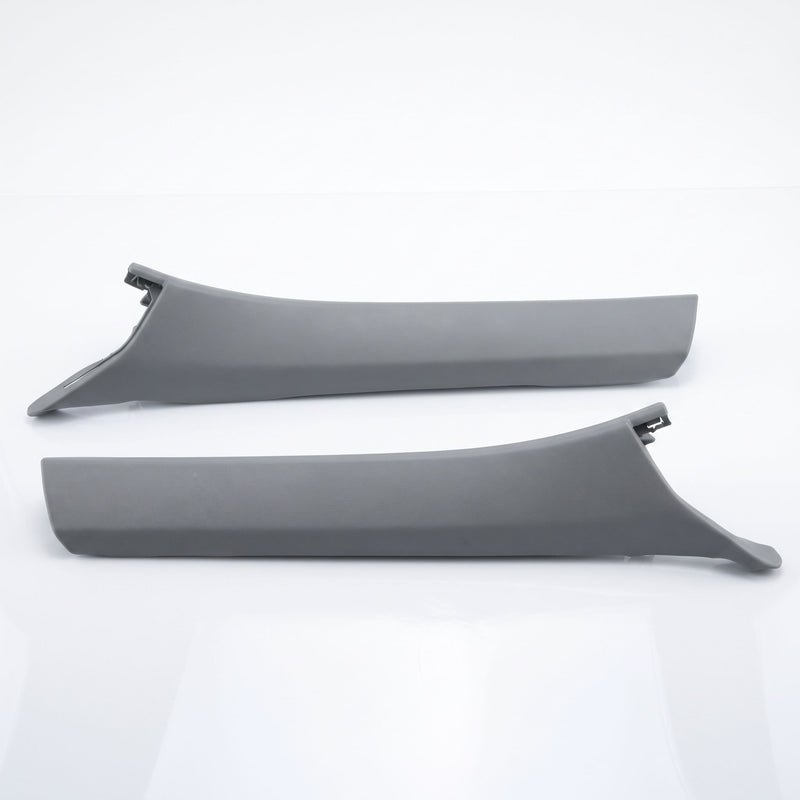 Left and right Mercedes-Benz R129 SL A-pillar trim skeletons in bare grey ASA, ready for leather