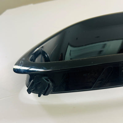 Porsche 992 right rear air intake duct 992853190C — close-up of the gloss black finish and front edge mounting clip