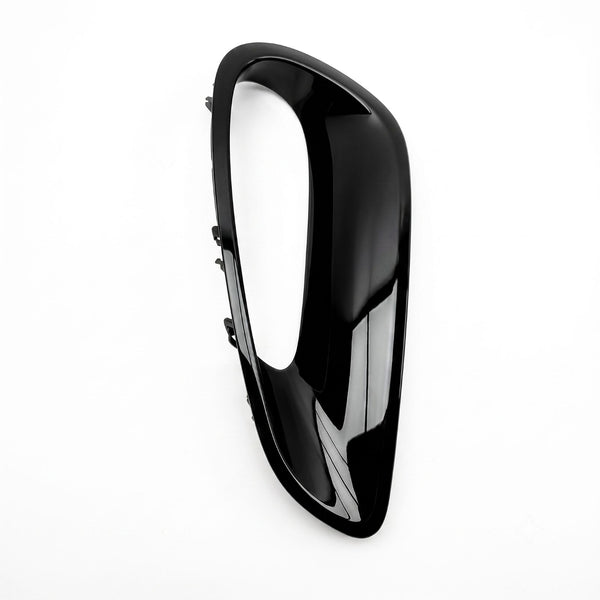 Genuine Porsche 911 (992) Turbo / GT3 RS right rear air intake duct, OEM 992853190C, in gloss black — front face view