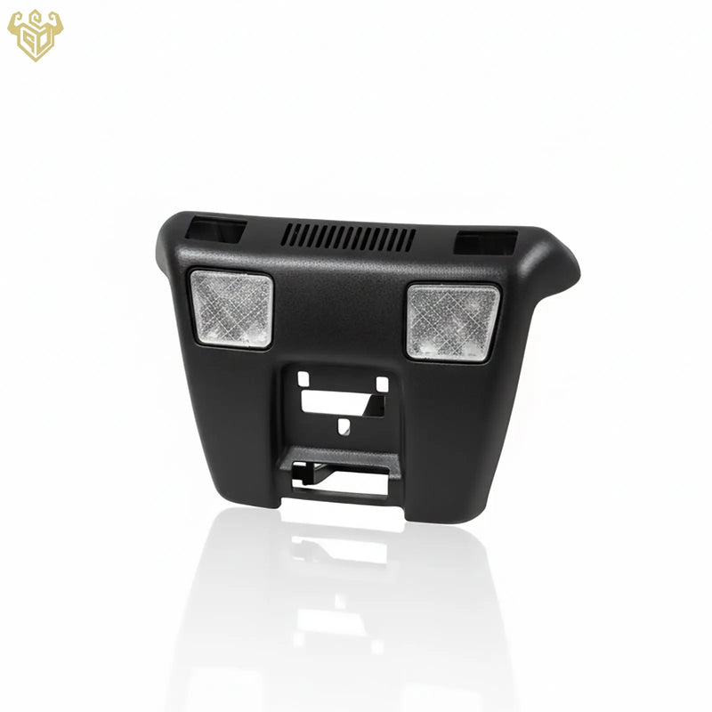 Mercedes R129 A124 complete dome light assembly front view — Rigid Custom Works