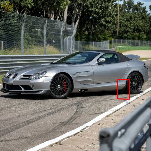 SLR McLaren 722 Aerodynamic Side Spoilers Fitment View