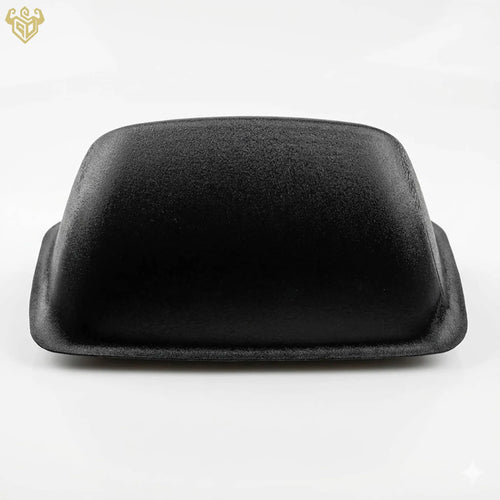 Back of custom dash mount showing OEM-style snap-in tabs for easy installation.