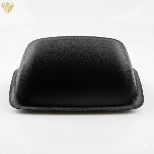 Back of custom dash mount showing OEM-style snap-in tabs for easy installation.