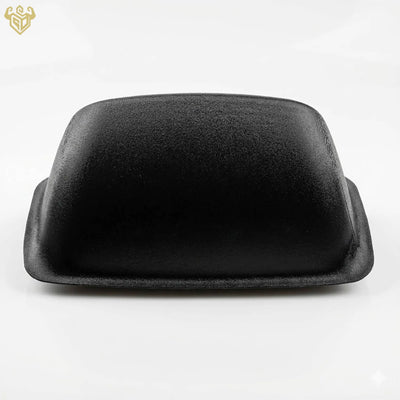 Back of custom dash mount showing OEM-style snap-in tabs for easy installation.
