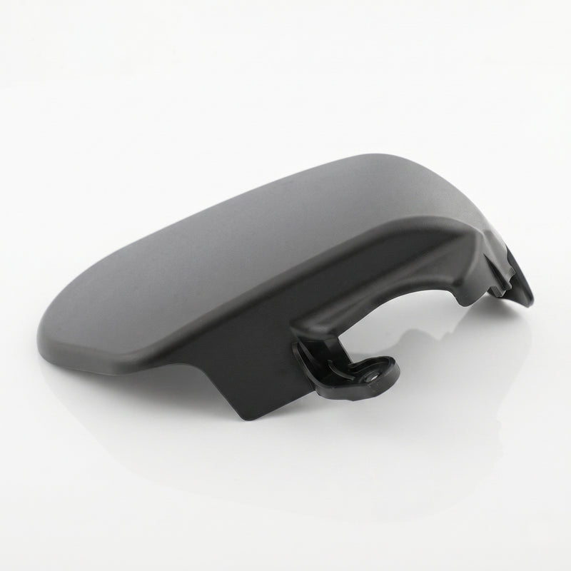 BMW E46 seat frame outer trim cover black, underside showing clip geometry