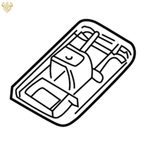 BMW Z4 M Coupe microphone frame cover 51448401000 rear view — Rigid Custom Works