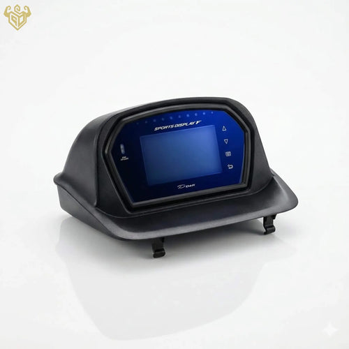 Custom ABS dash mount for Defi Sports Display F installed in Subaru WRX STI 2002-2007.