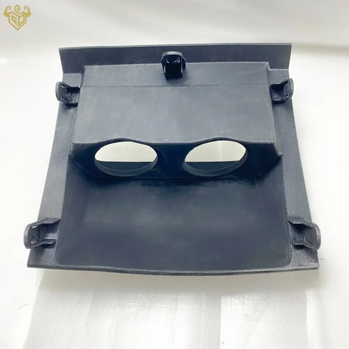 Nissan Frontier dual 52mm gauge pod mounted detail view — Rigid Custom Works