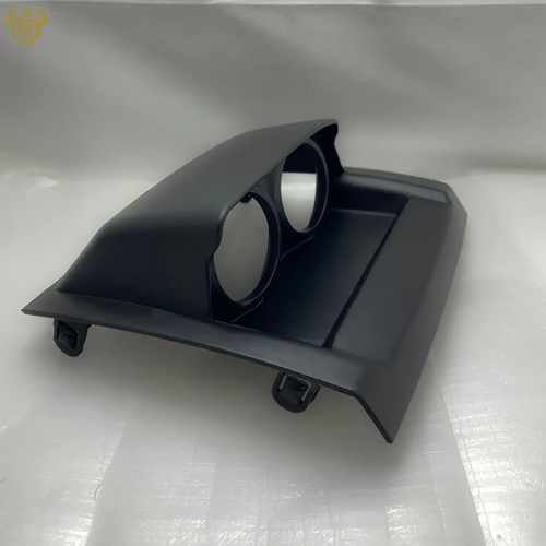 Nissan Frontier dual 52mm gauge pod close-up detail — Rigid Custom Works