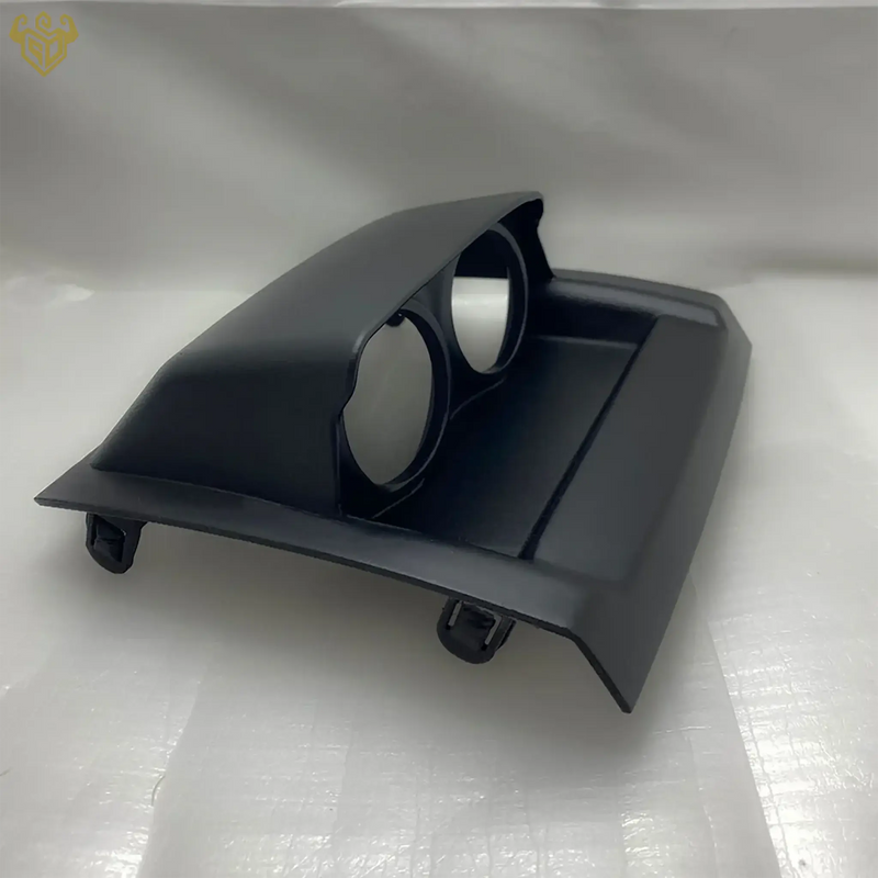 Nissan Frontier dual 52mm gauge pod close-up detail — Rigid Custom Works