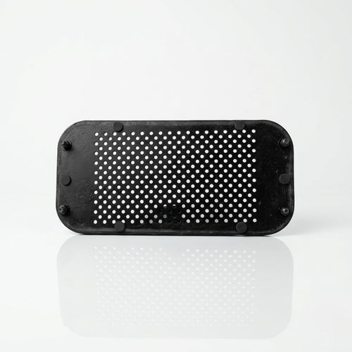 Porsche 911 dashboard speaker grille 91155204800 perforation detail — Rigid Custom Works