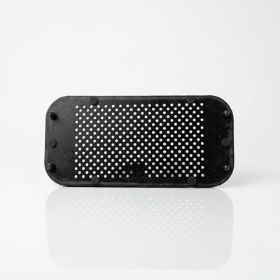 Porsche 911 dashboard speaker grille 91155204800 perforation detail — Rigid Custom Works