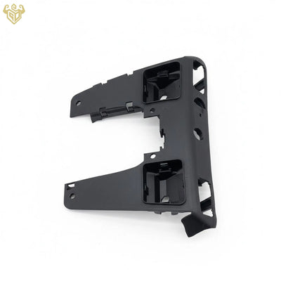Detailed view of the reinforced mounting clips on the Rigid Custom Works Mercedes R129 dome light housing.