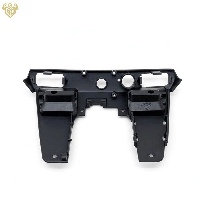 Rear view of the Rigid Custom Works Mercedes R129 dome light housing showing precise internal structures.