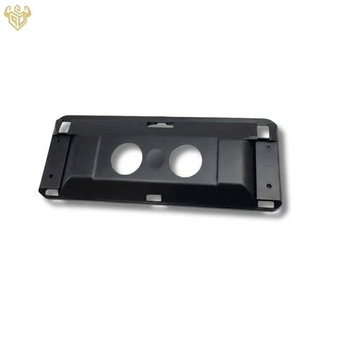 Rearview of the black Mercedes R129 sun visor backing made from matte ASA material.