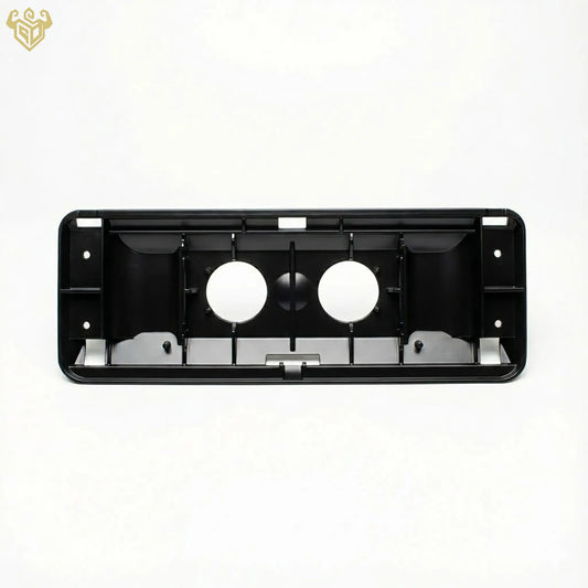 Front view of the black Mercedes R129 sun visor backing made from matte ASA material.