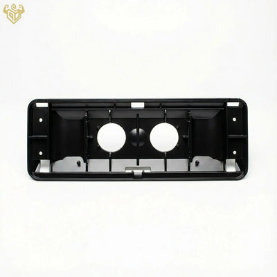 Front view of the black Mercedes R129 sun visor backing made from matte ASA material.