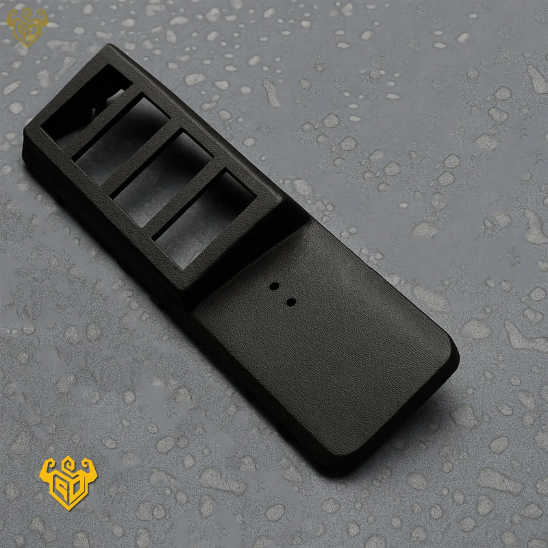Nissan Xterra Frontier overhead 4-switch mount close-up — Rigid Custom Works