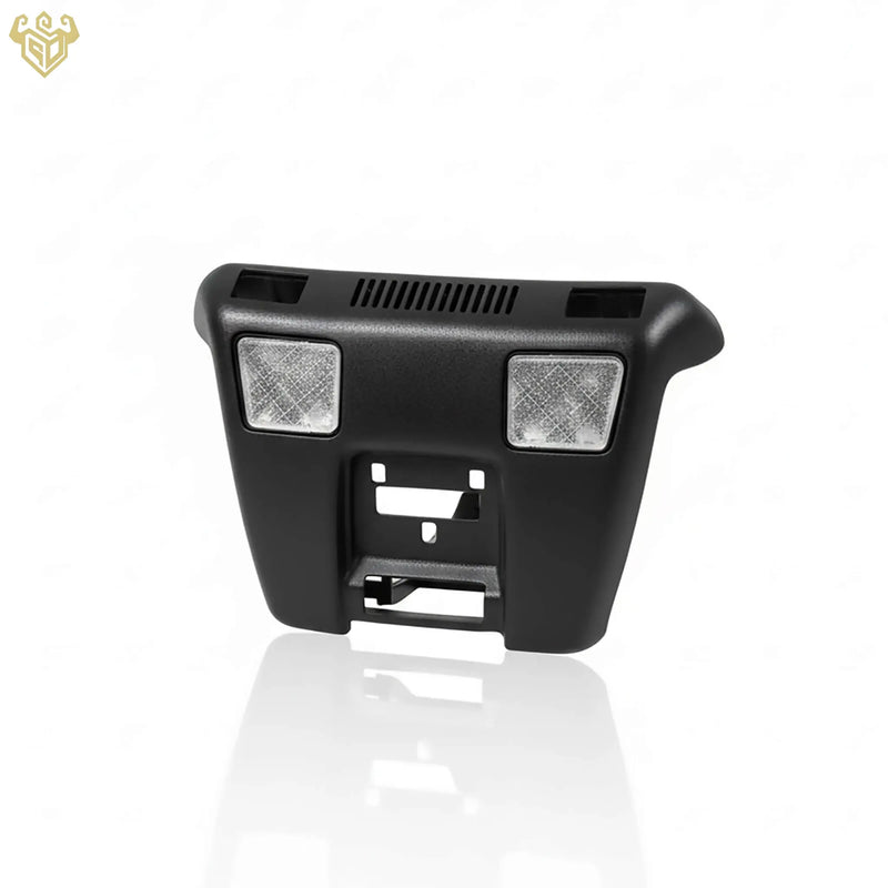 Mercedes R129 dome light lens installed in overhead console — Rigid Custom Works
