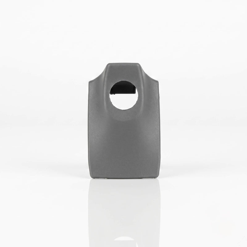 Orion Grey R129 A124 mirror dome light cover — front elevation showing lens aperture and tapered profile, RCW part 1298110071