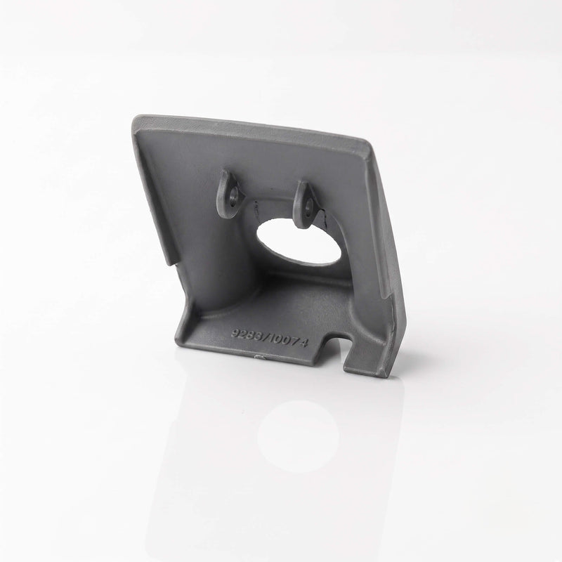 Angled underside view of Orion Grey R129 A124 dome light top cover showing mounting clips — RCW replacement for A1298110071