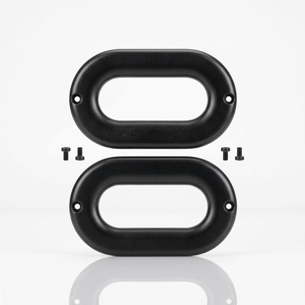 Recaro Pole Position / SPG belt guide fairing set 7203493 matte black, set of 2 for one seat with screws - Rigid Custom Works