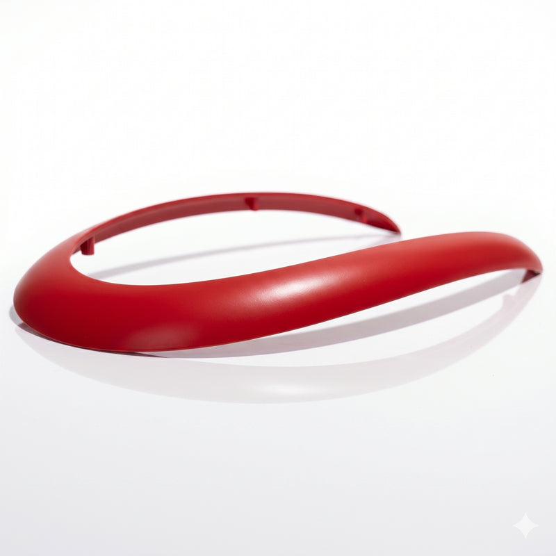 Porsche 996 986 shifter boot trim bezel - Red - detail