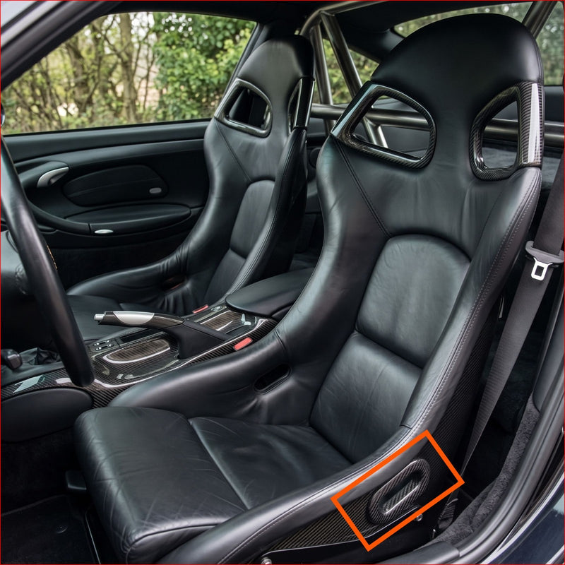 RECARO Pole Position harness slot fairing 7203493 profile view - Rigid Custom Works