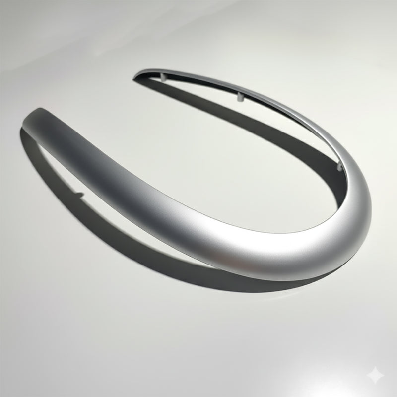 Porsche 996 986 shifter boot trim bezel - Silver - detail
