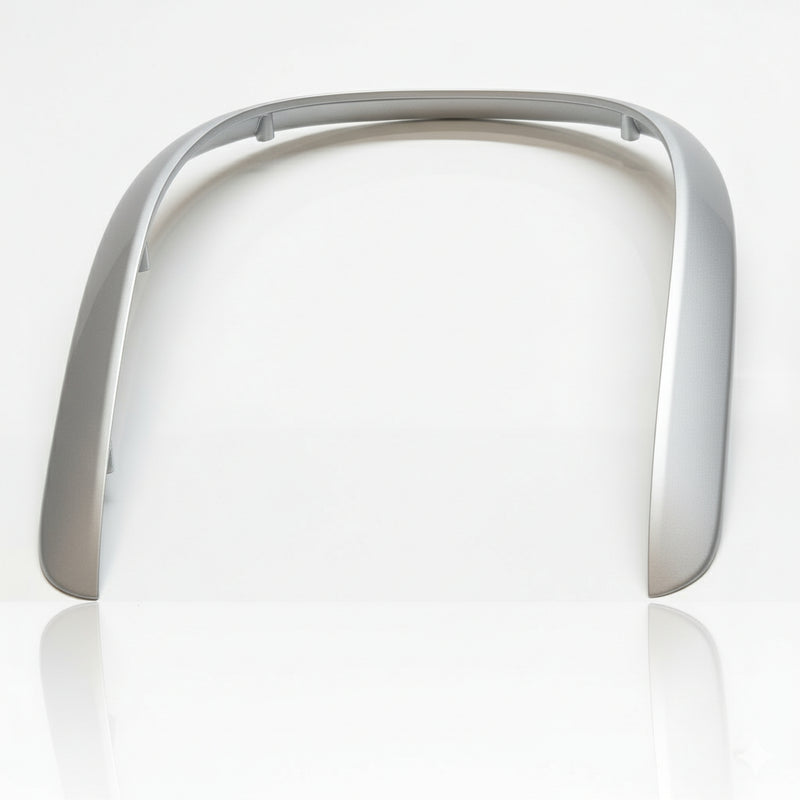 Porsche 996 986 shifter boot trim bezel - Silver - detail