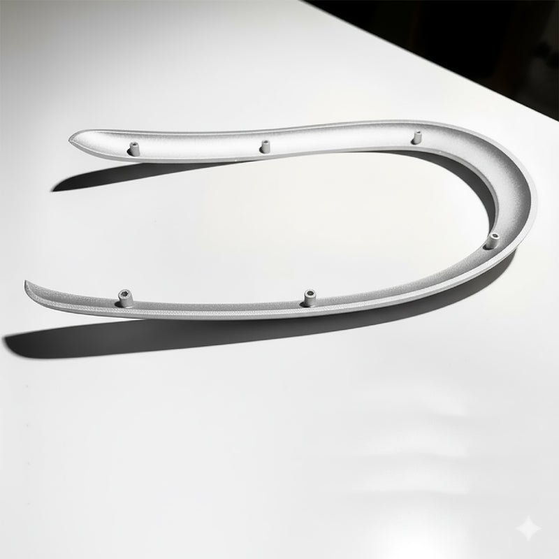 Porsche 996 986 shifter boot trim bezel - Silver - overview